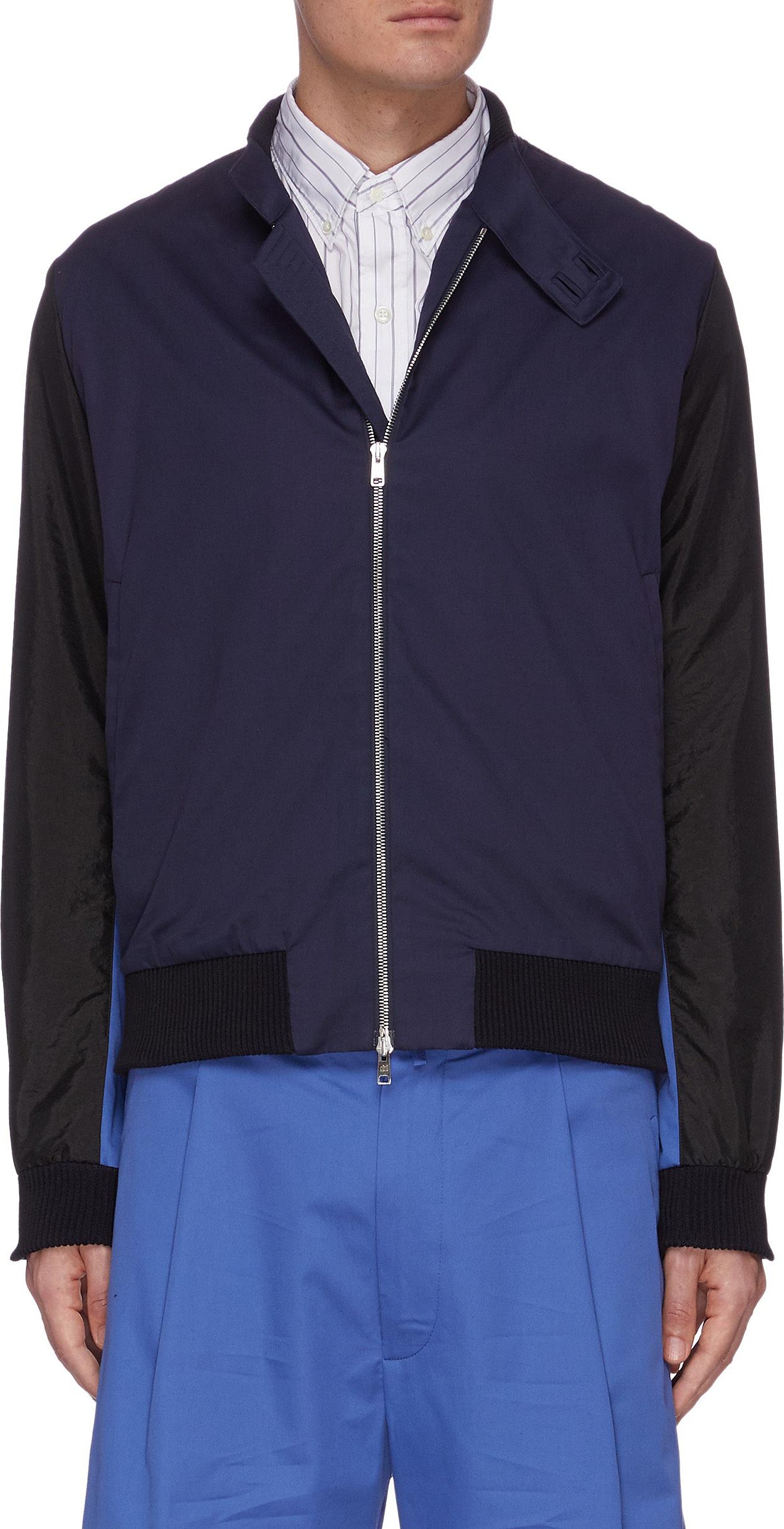 Maison Flaneur Panel Sleeve Bomber