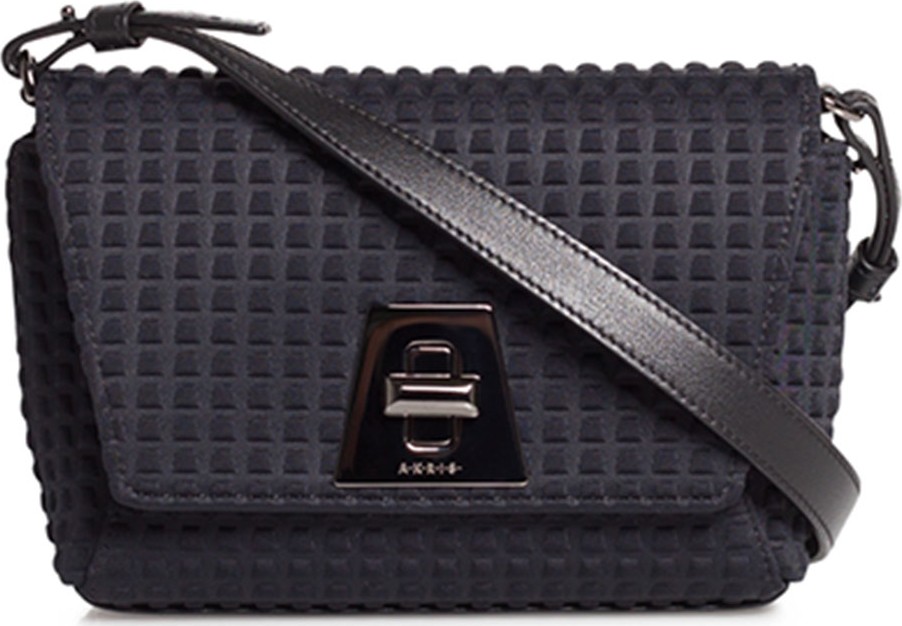 Akris Anouk Little Day Techno Fabric Crossbody Bag