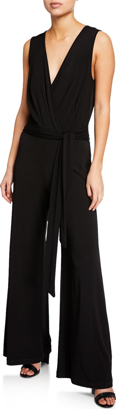 Anatomie Harper Sleeveless Wrinkle-Free Wide-Leg Jumpsuit