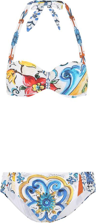 Dolce & Gabbana Majolica printed bikini