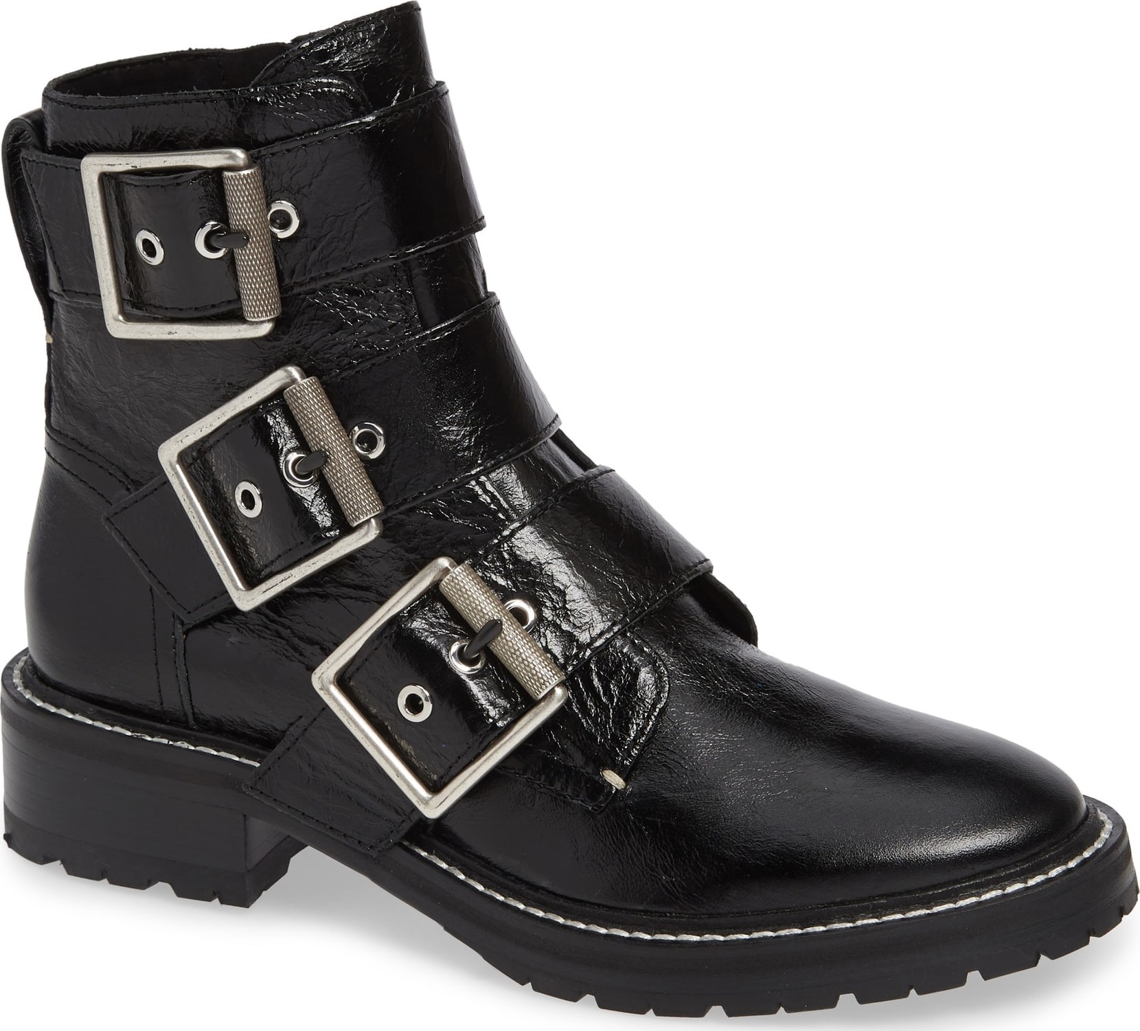 Rag & Bone Cannon Buckle Moto Boot