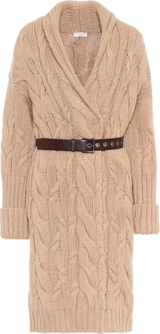 Brunello Cucinelli Belted cashmere cardigan