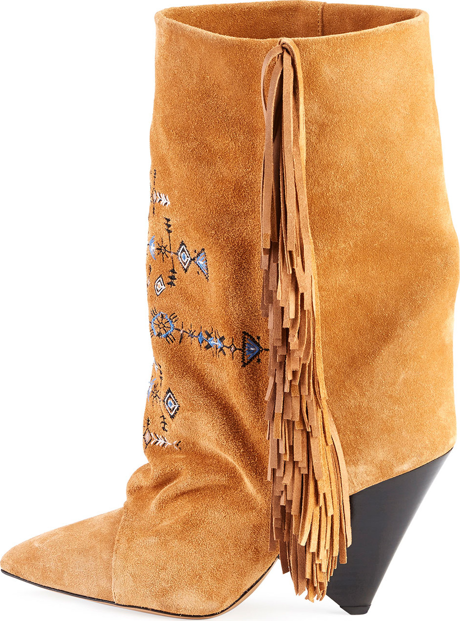 Isabel Marant Lesten Santa Fe Embroidered Boot