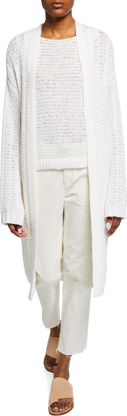 Theory Travel Open-Front Knit Cardigan