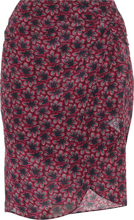 Isabel Marant Livia printed silk miniskirt