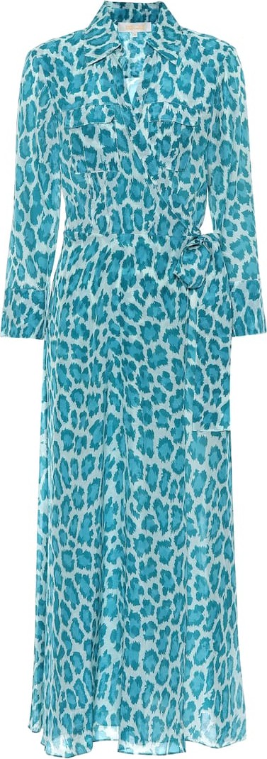 DIANE von FURSTENBERG Cotton and silk maxi wrap dress