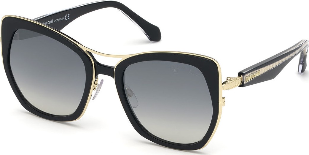 Roberto Cavalli Metal Butterfly Sunglasses