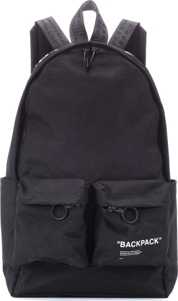 Off White Canvas backpack