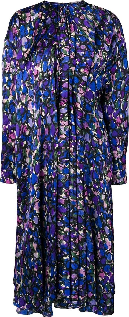 Balenciaga pulled print dress