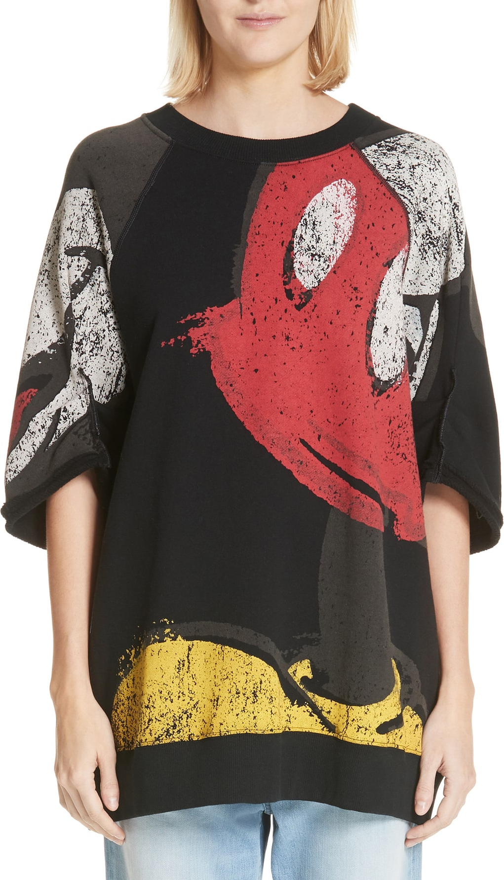 MARC JACOBS Mickey Mouse Short Sleeve Sweatshirt