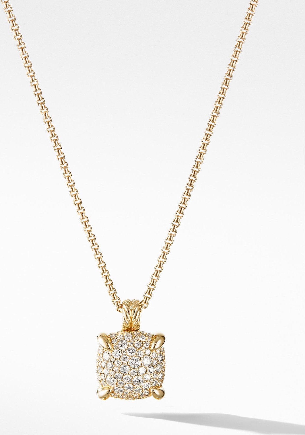 David Yurman Chatelaine<sup>® 18k Yellow Gold Pendant Necklace with Diamonds