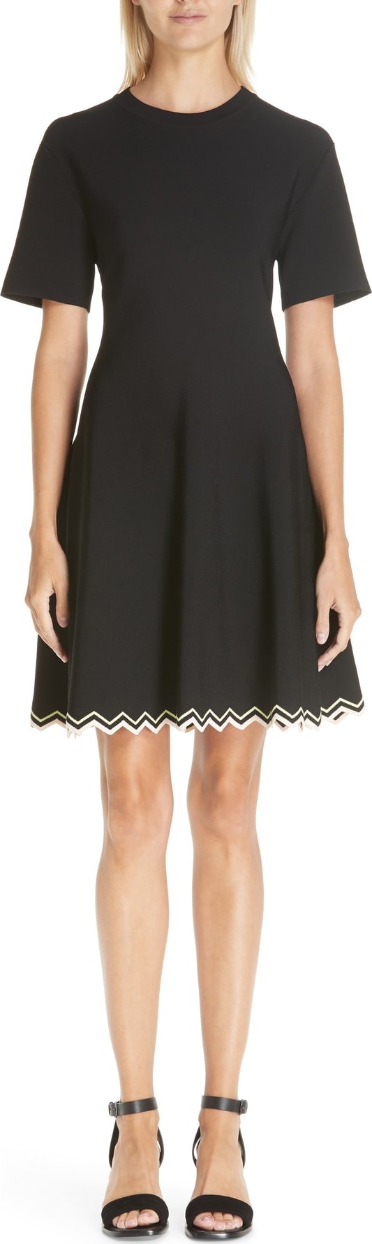 Proenza Schouler Chevron Hem A-Line Dress