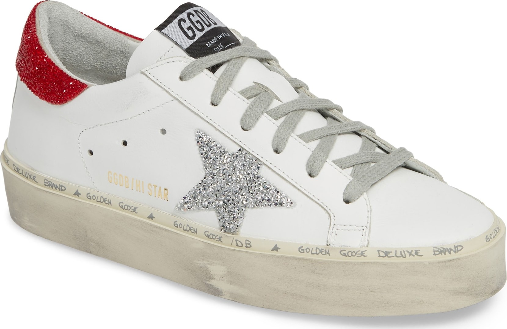 Golden Goose Deluxe Brand Hi Star Embellished Sneaker
