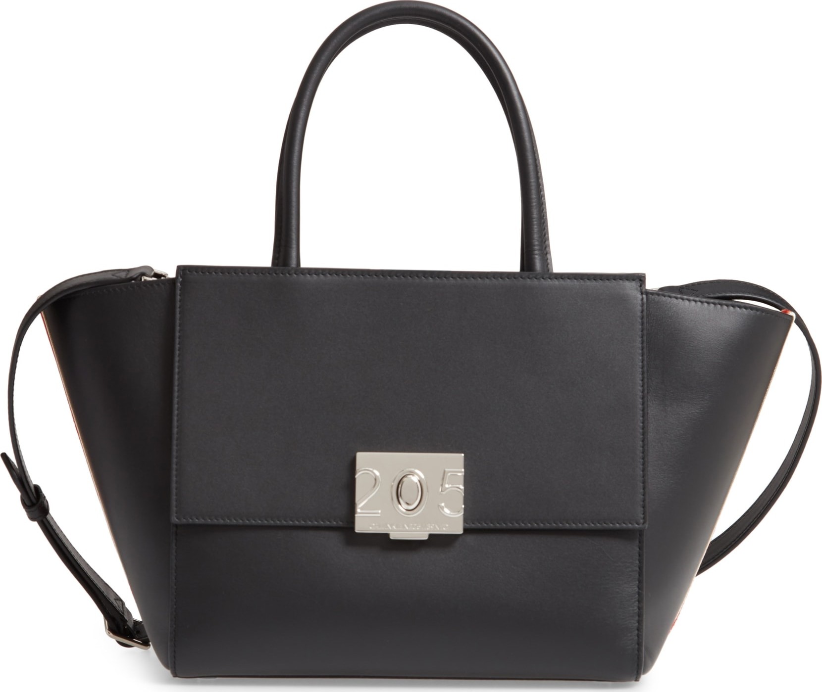 Calvin Klein 205W39NYC Bonnie Top Handle Leather Satchel