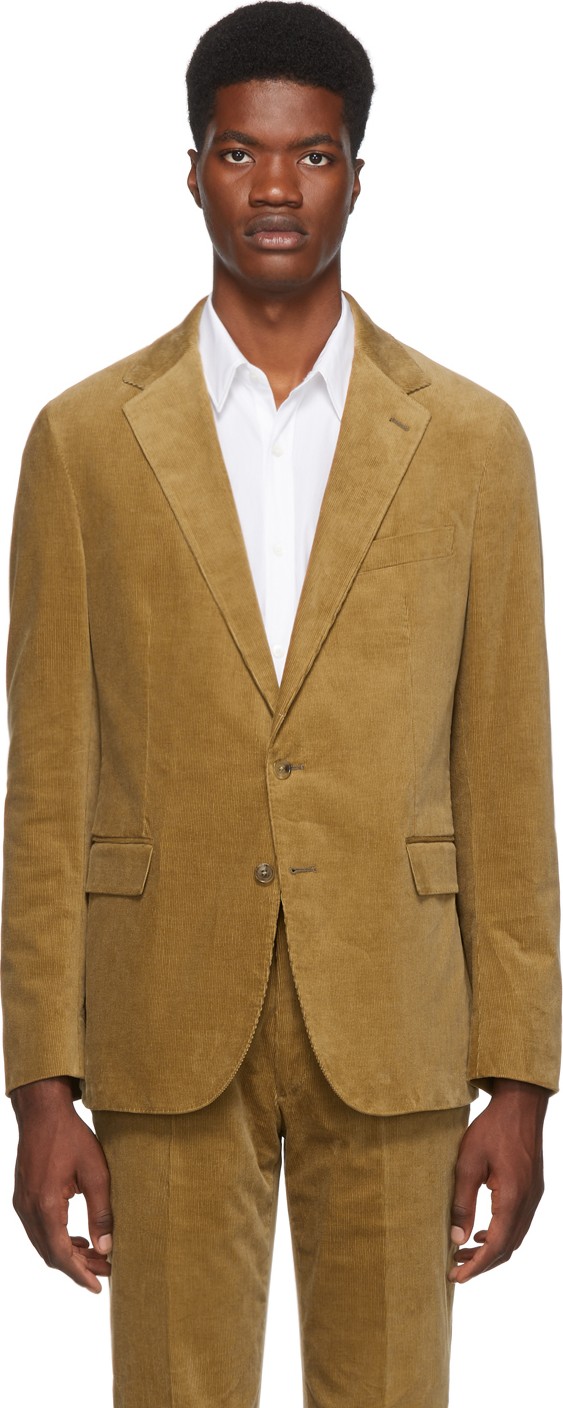 Ralph Lauren Purple Label Tan Corduroy Hadley Sport Coat