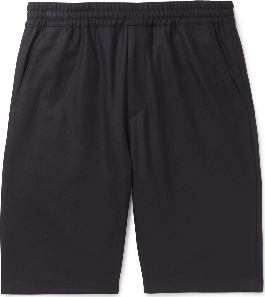Prada Stretch Virgin Wool-Blend Flannel Shorts