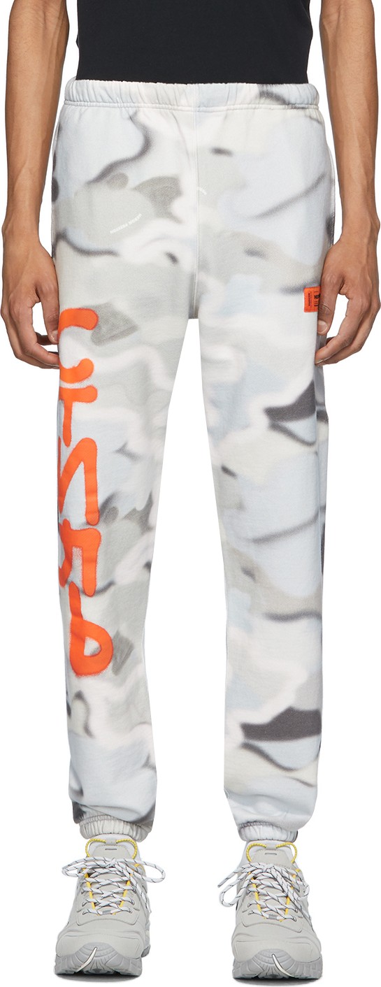 Heron Preston Multicolor Camo Spray 'Style' Lounge Pants