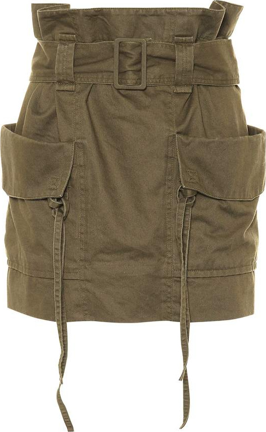 Saint Laurent Cotton-blend miniskirt