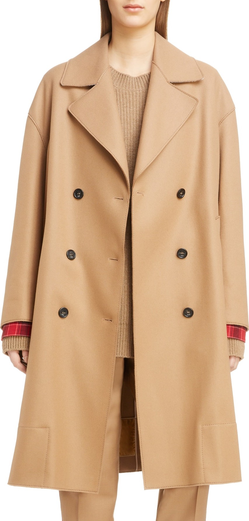 N°21 Nº21 Wool & Cashmere Blend Coat