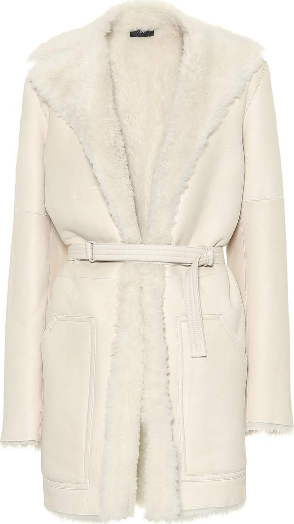 Joseph Hank Short leather and shearling coat