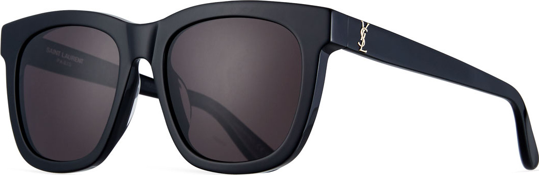 Saint Laurent SL M24K Oversize Square Acetate Sunglasses