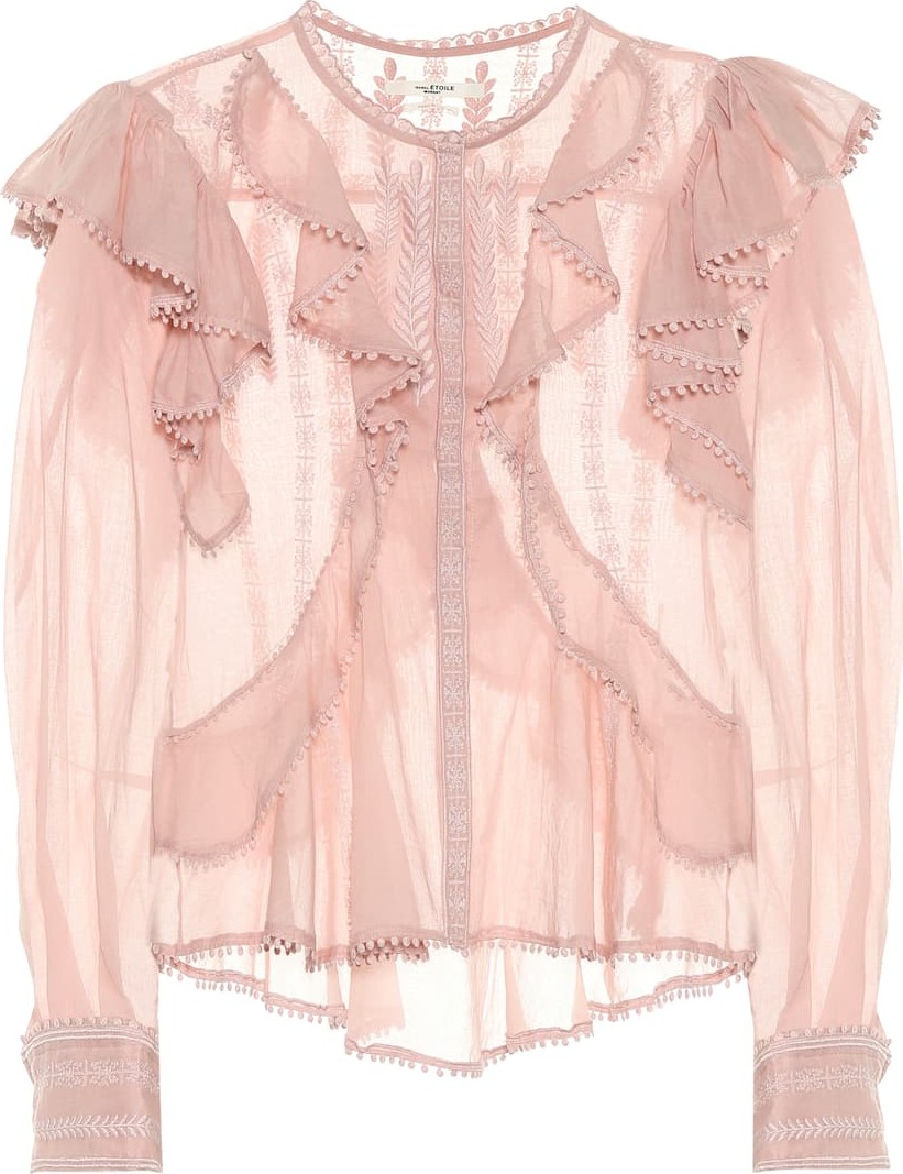 Isabel Marant Etoile Alea embroidered cotton blouse