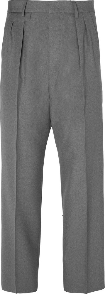 Gucci Wide-Leg Pleated Wool Trousers