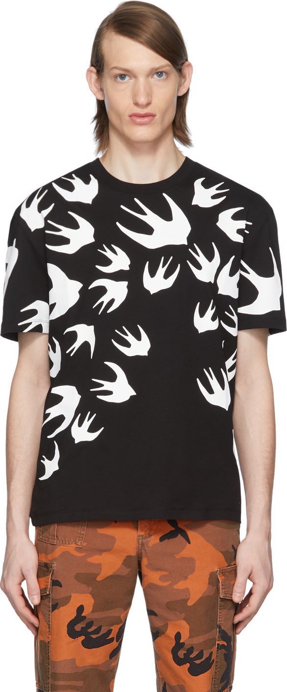 McQ - Alexander McQueen Black Swallow T-Shirt