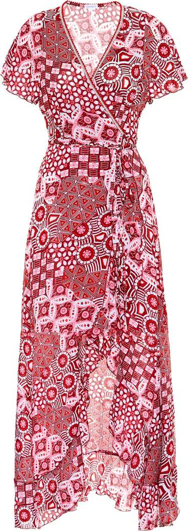 Poupette St Barth Joe printed wrap dress