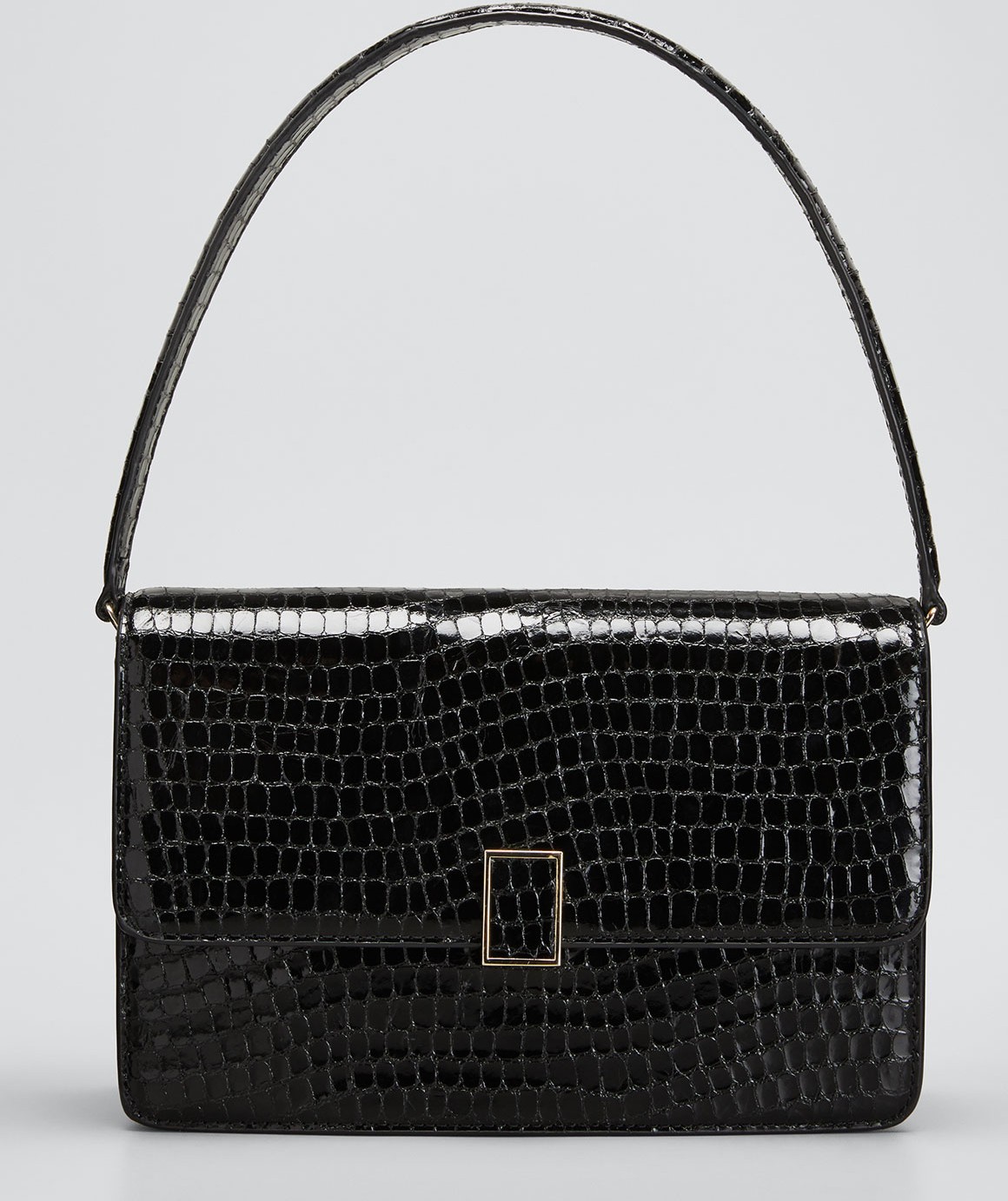Loeffler Randall Katalina Moc-Croc Shoulder Bag