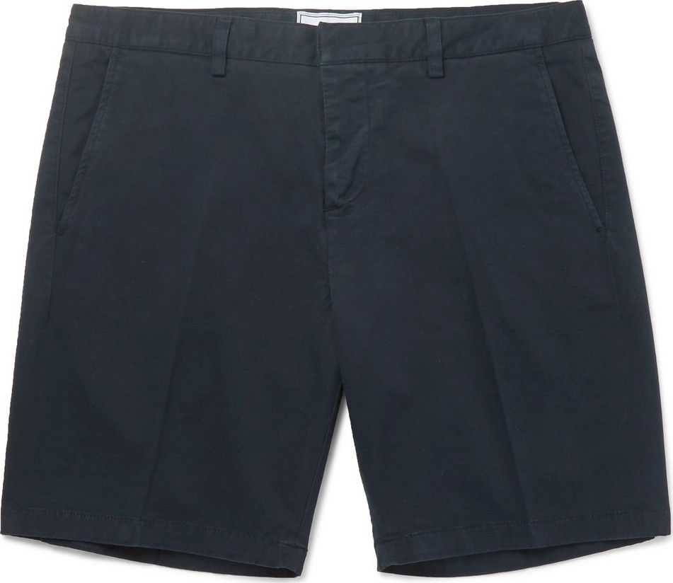 AMI Stretch-Cotton Twill Chino Shorts