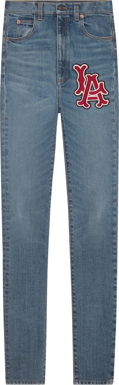 Gucci LA Angels Skinny Jeans