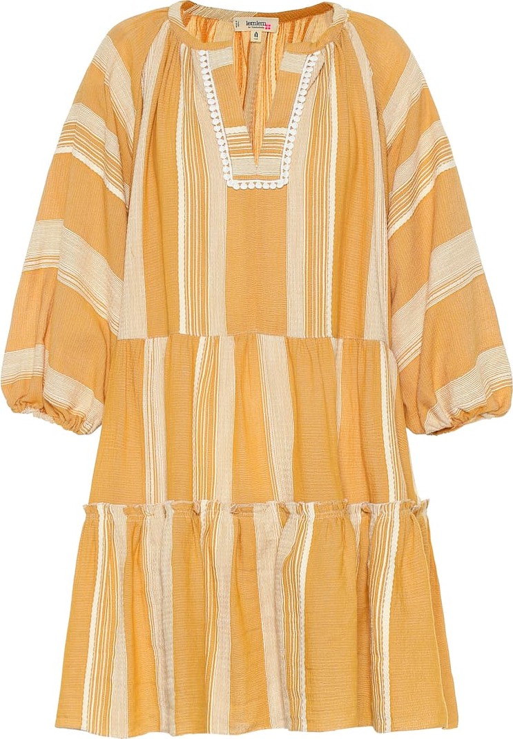 LemLem Derartu cotton mini tunic dress