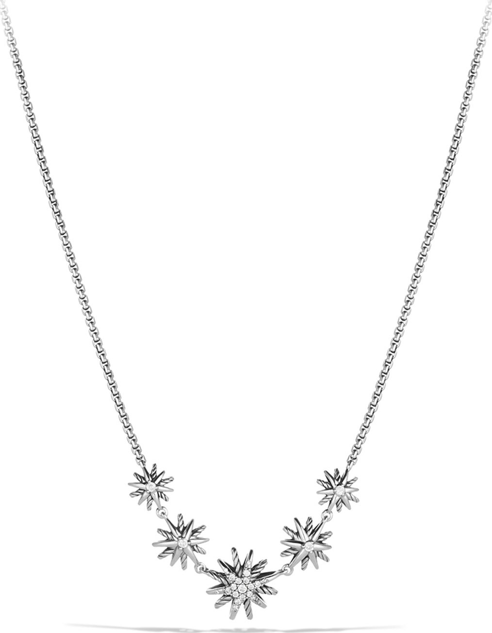 David Yurman Starburst Five-Station Necklace with Diamonds