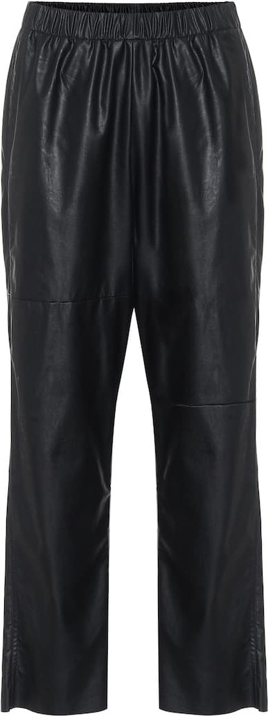 MM6 Maison Margiela Faux-leather relaxed pants