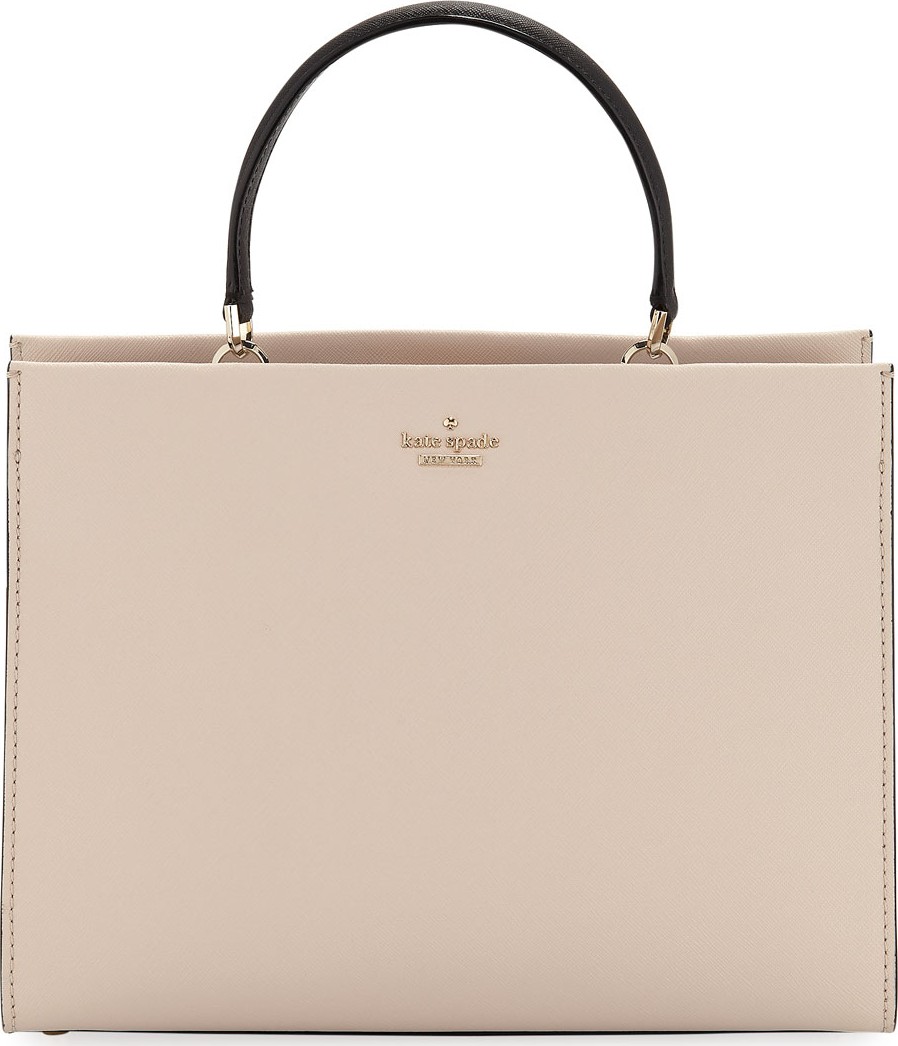 Kate Spade New York cameron street sarah crosshatch leather satchel bag