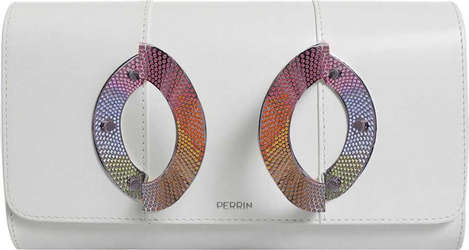 Perrin Paris La Croisiere Leather Clutch Bag