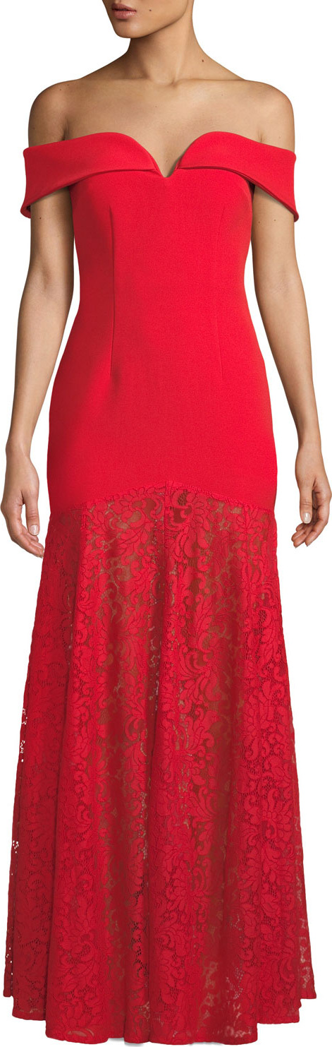 Aijek Lace Sweetheart Maxi Dress