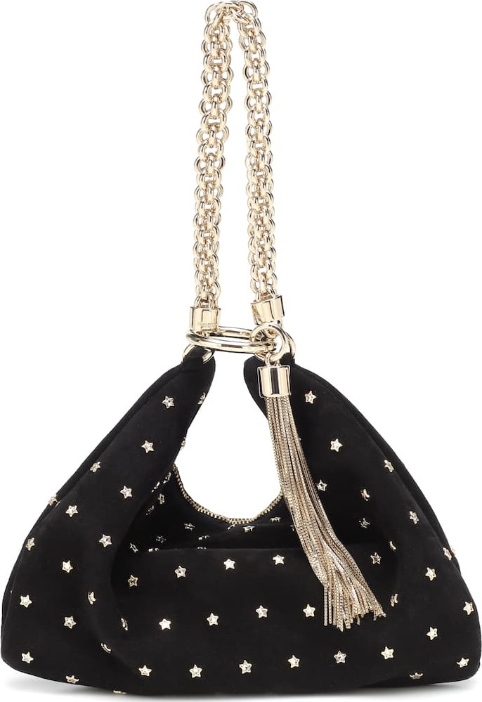 Jimmy Choo Callie embellished suede clutch