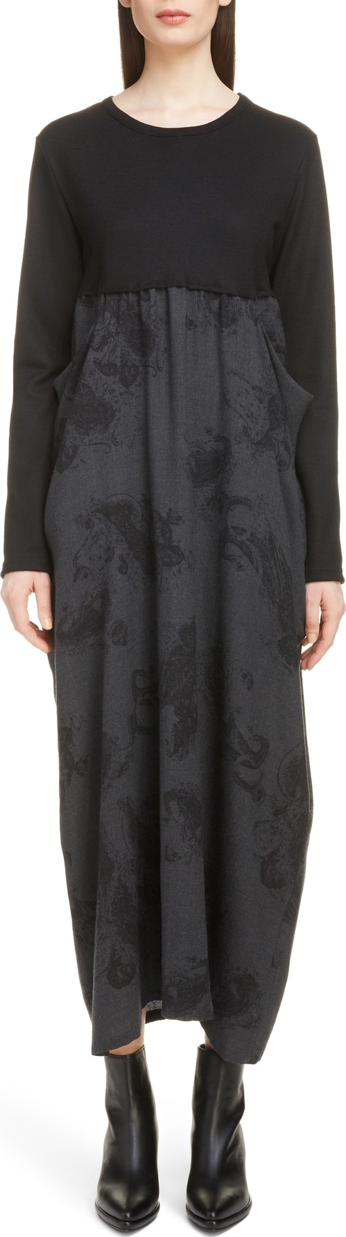 Y's By Yohji Yamamoto Long Paisley Dress