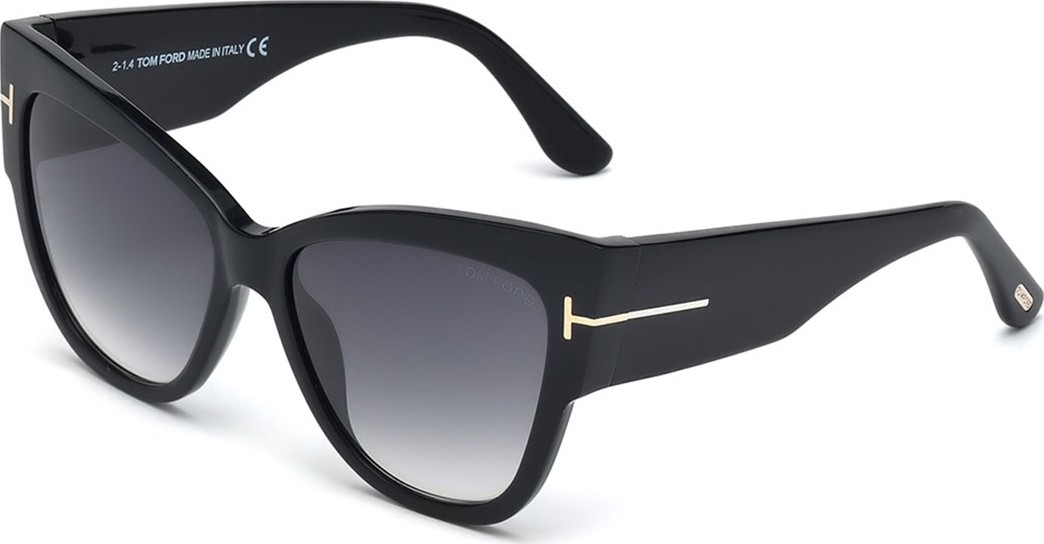 TOM FORD Anoushka Butterfly Sunglasses, Black