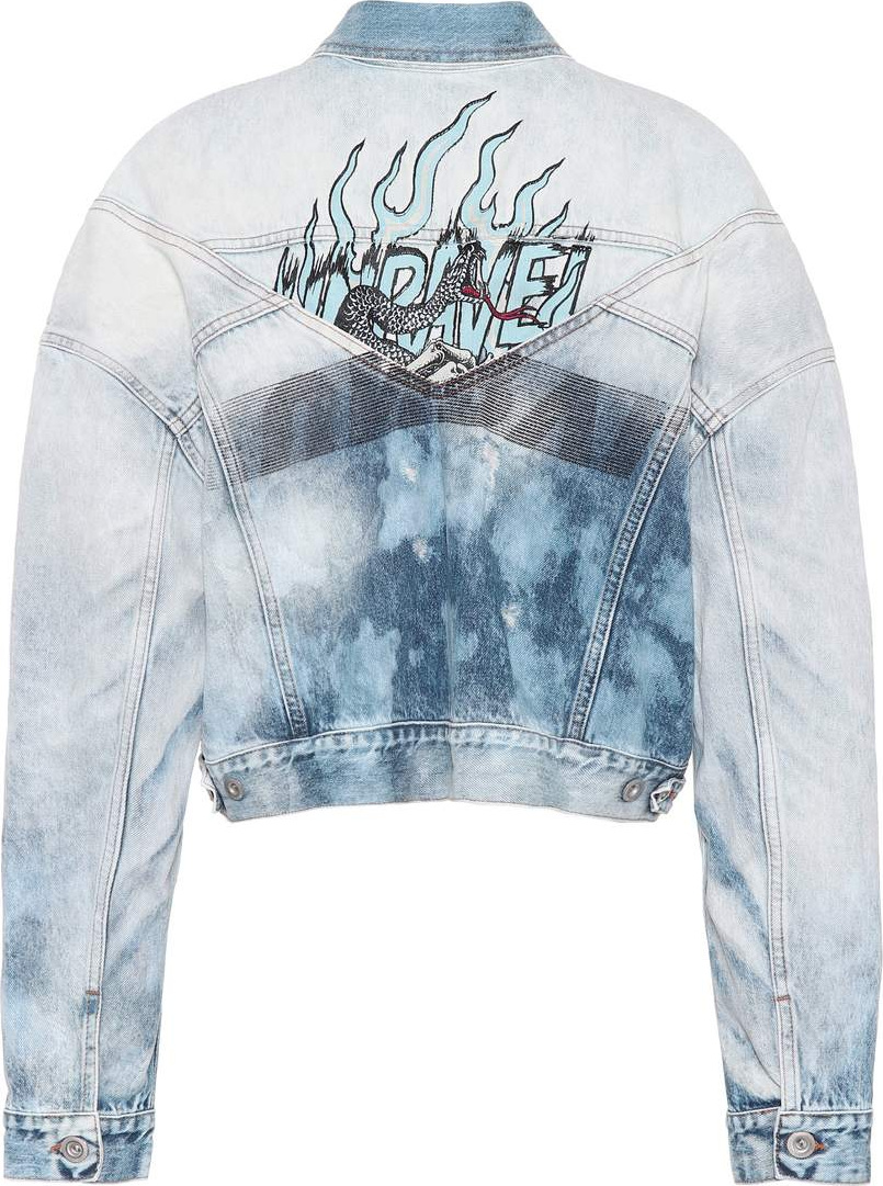 Unravel Printed denim jacket
