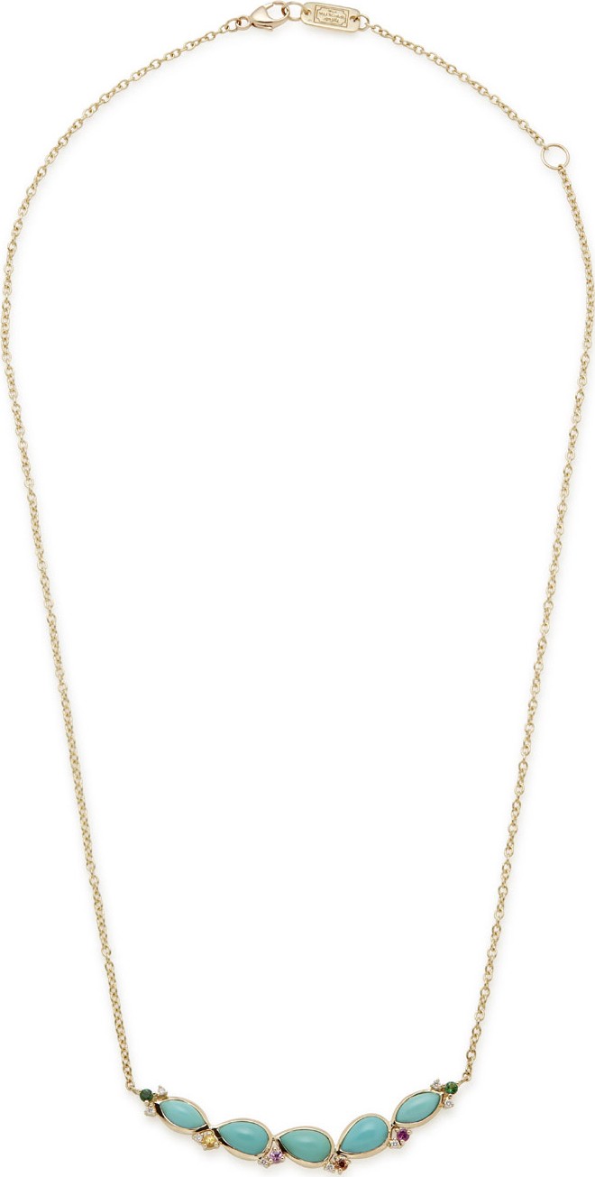 IPPOLITA Prisma Five-Stone Smile Bar Necklace in Portofino