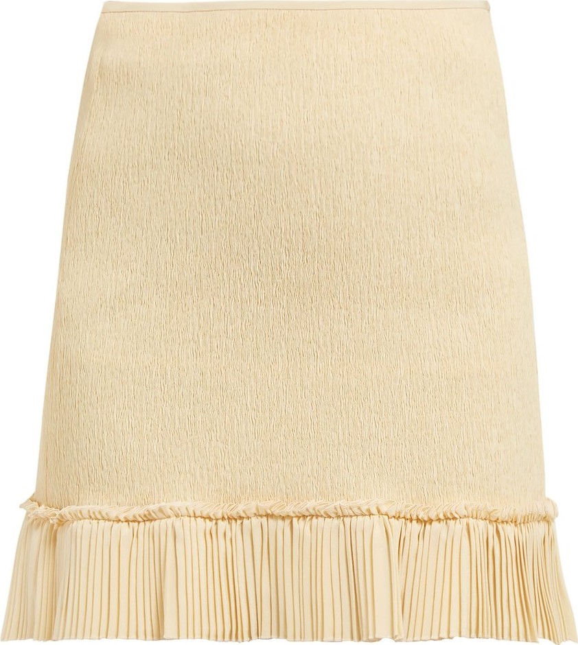 Chloe Pleated-hem plissé mini skirt