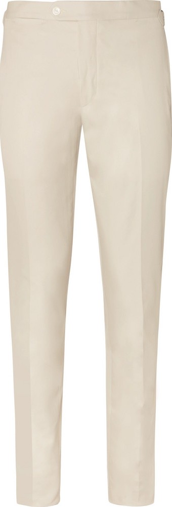 Thom Sweeney Slim-Fit Cotton-Gabardine Trousers