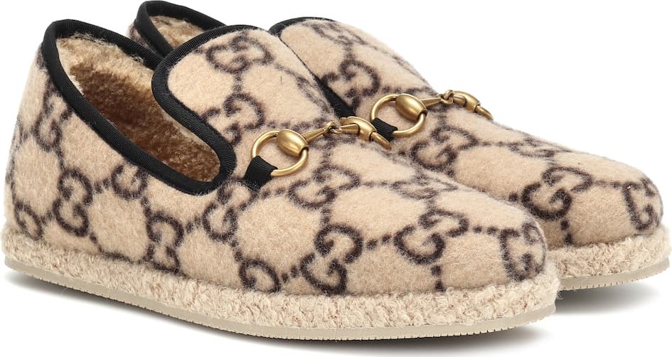 Gucci GG wool loafers