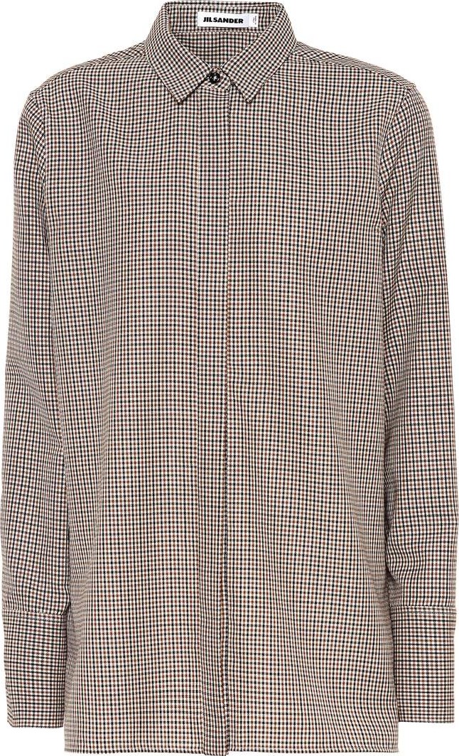 Jil Sander Checked virgin wool shirt
