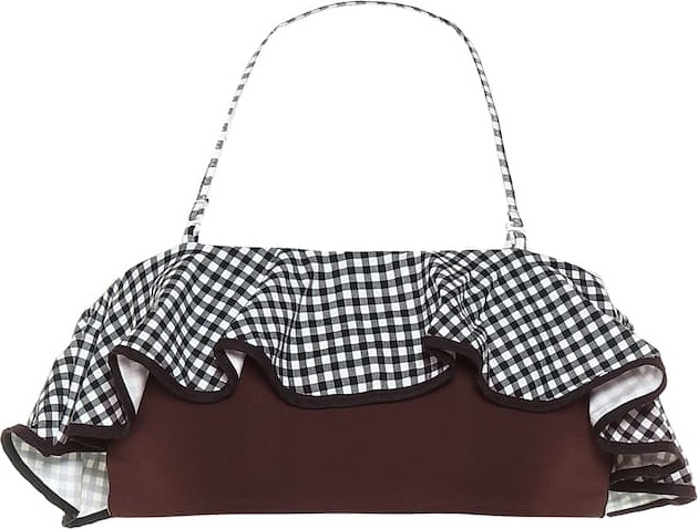 Marysia Greenport gingham bikini top