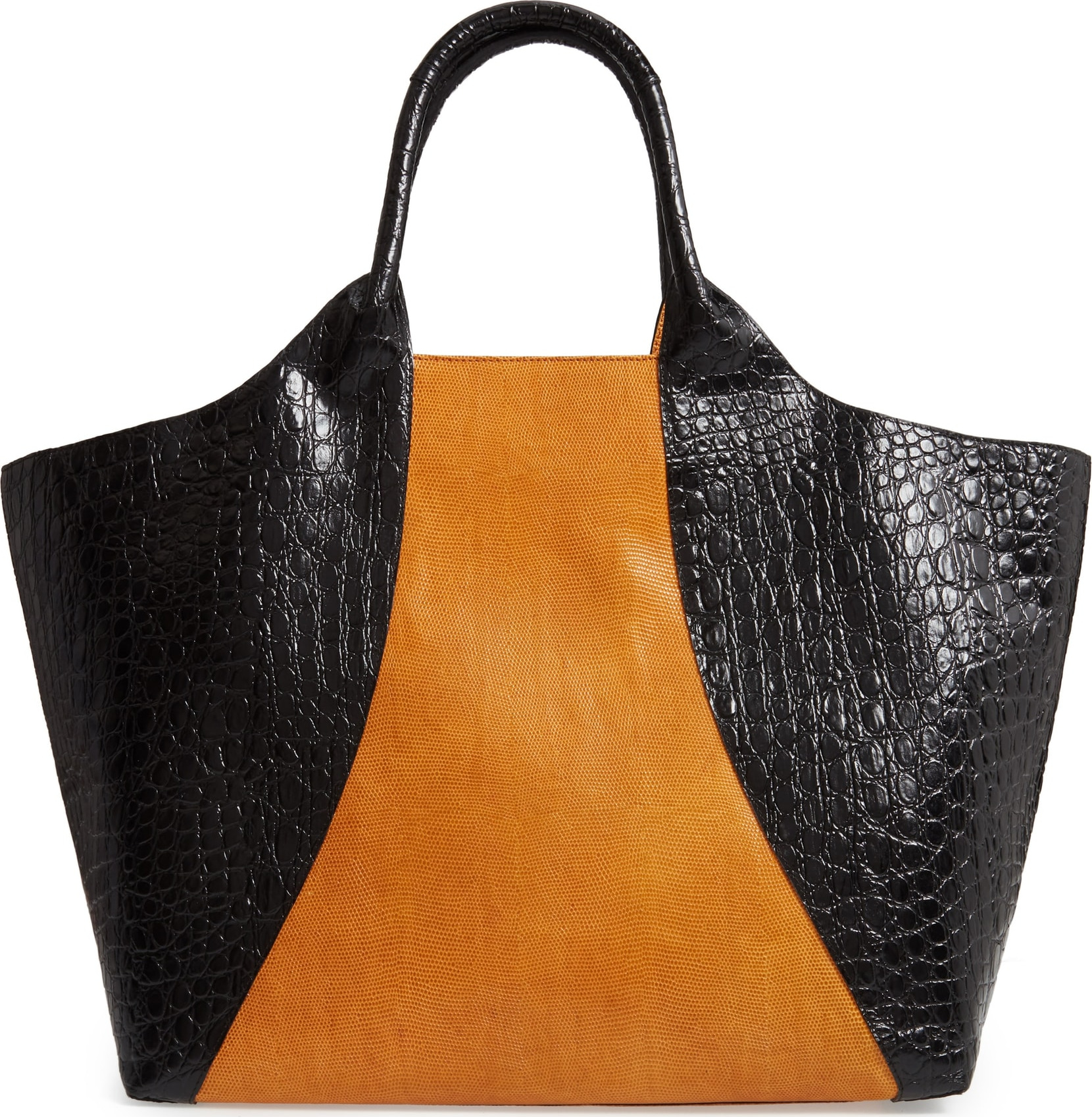 Dries Van Noten Embossed Leather Tote