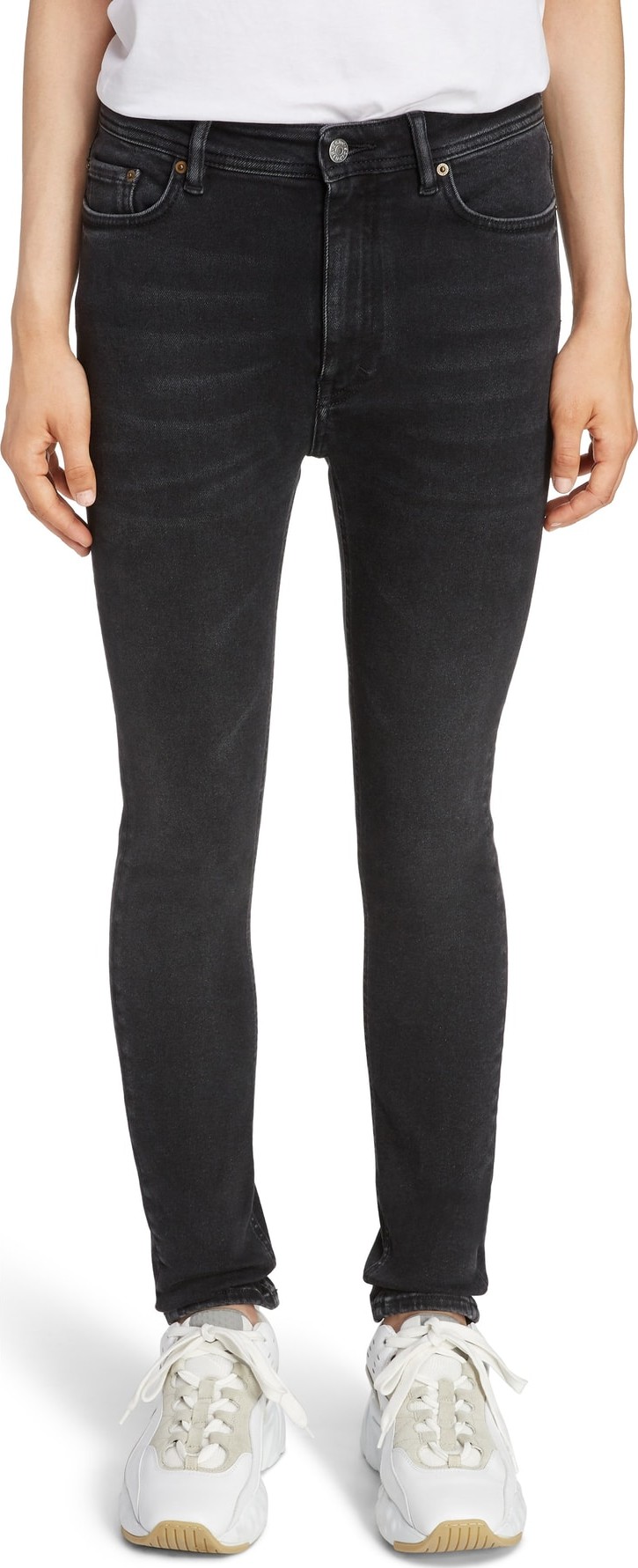 Acne Studios Peg High Waist Skinny Jeans